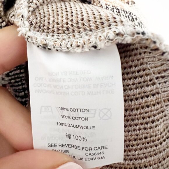 Madewell Ruffle Strap Sleeveless Tank Top Blouse Multicolor Stripe Size Medium - Picture 6 of 8